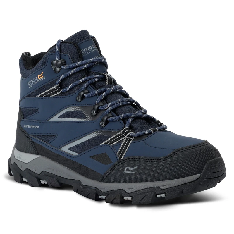 Regatta Men's Holcombe III Walking Boots Water Resistant Padded Durable Hiking Footwear