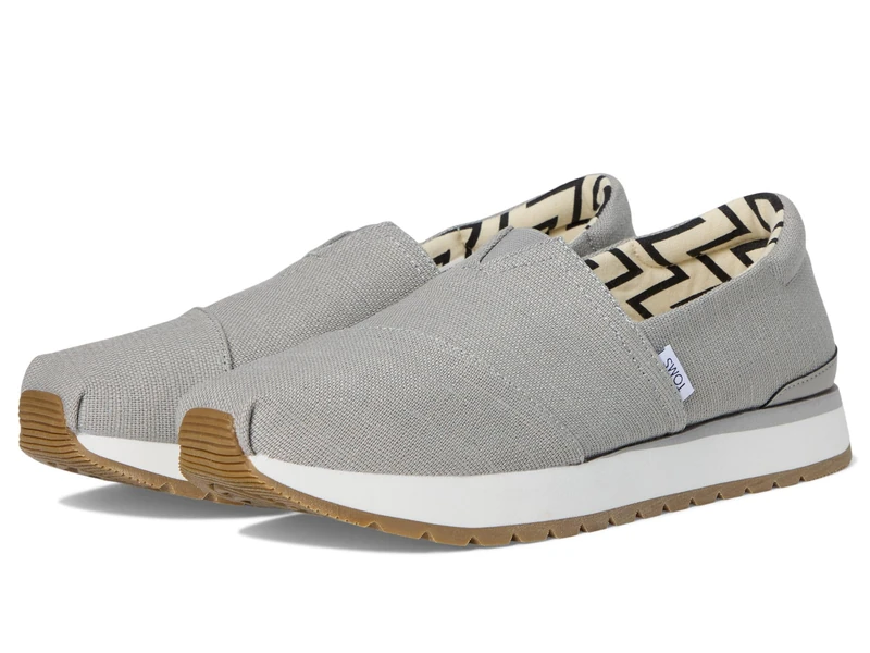 TOMS Men's Resident Plus Sneaker, Drizzle Grey Heritage Canvas, 12 UK