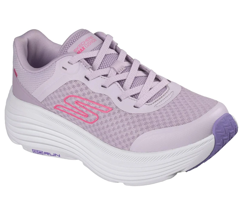 Skechers Women's Max Cushioning Endeavour Canova Sneaker, Lavender Synthetic/Pink Trim, 6.5 UK