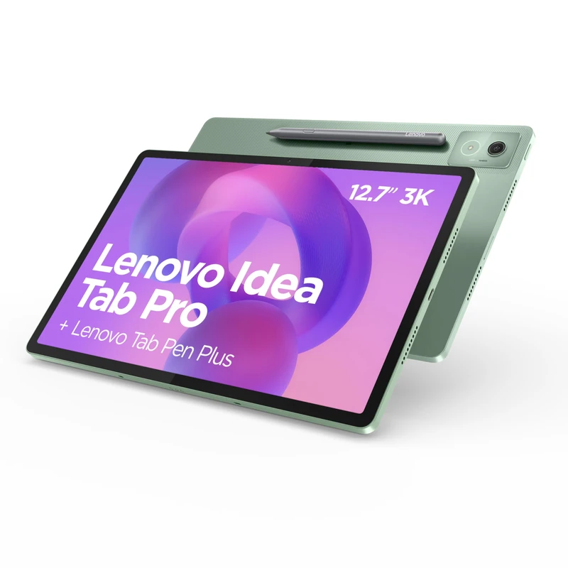 Lenovo Idea Tab Pro 12.7 Inch 3K Tablet (MediaTek Dimensity 8300, 8GB RAM, 256GB UFS 4.0, 144Hz, Wi-Fi 6E, Bluetooth 5.3, Android 14) Green with Pen