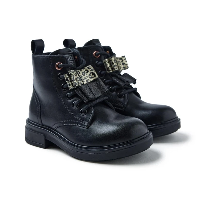 GIOSEPPO Girl's Revere Oxford Boot, Black/White, 8.5 UK Child