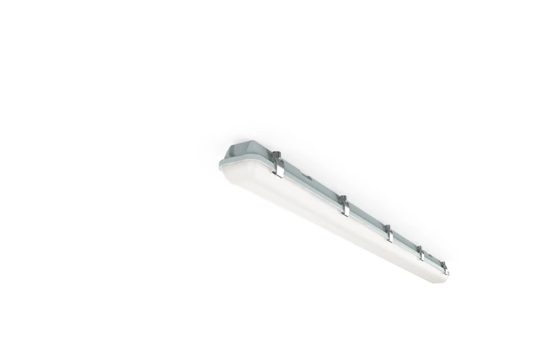 4lite Non Corrosive Batten (Grey) 6300lm Indoor or Outdoor 5ft Cool White IP65 Rated Twin LED Integrated 58W Strip Light - 4L3/1104N-4Yr Guarantee