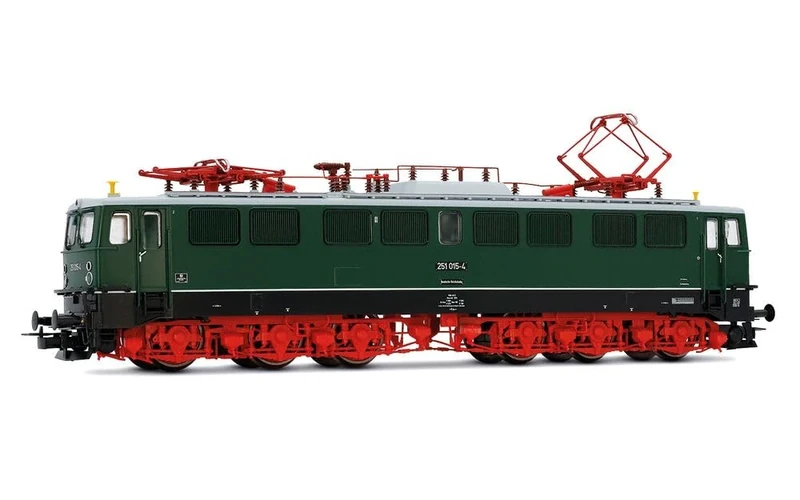Rivarossi HR2942 DR, 6-axle electric locomotive 251 015-4, green livery with red bogies, ep. IV Electric Locomotive