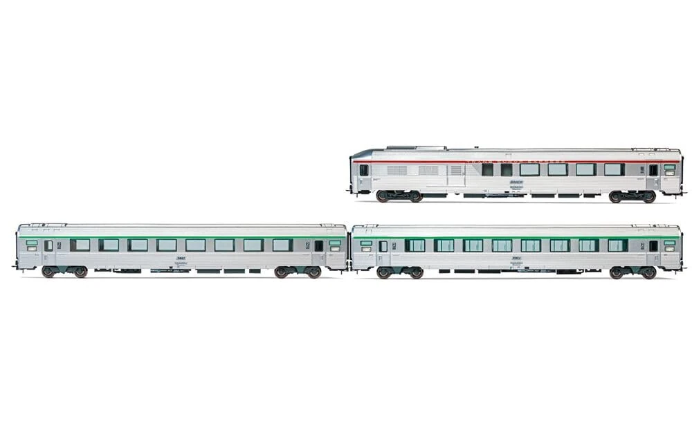 Jouef HJ4196 SNCF, 3-unit pack EC Etoile du Nord set 1/2, B3Dtux, B8u and B91/2tu, ep. V Passenger Coaches