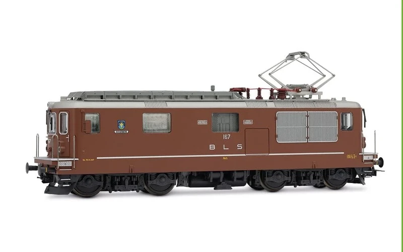 Rivarossi HR2958S BLS, Re 4/4 167 “Ausserberg” short with driver figurine, BLS anniversary, ep. IV-V, with DCC Sound decoder Electric Locomotive
