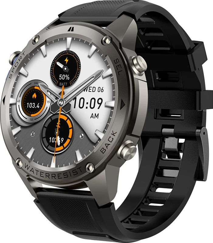 findtime GPS Smart Watch Running Watches, Military Smart Watches with Bluetooth Call Heart Rate Monitor Pedometer Step Counter, Barometer Altitude Compass Smartwatches for Android iOS Phones