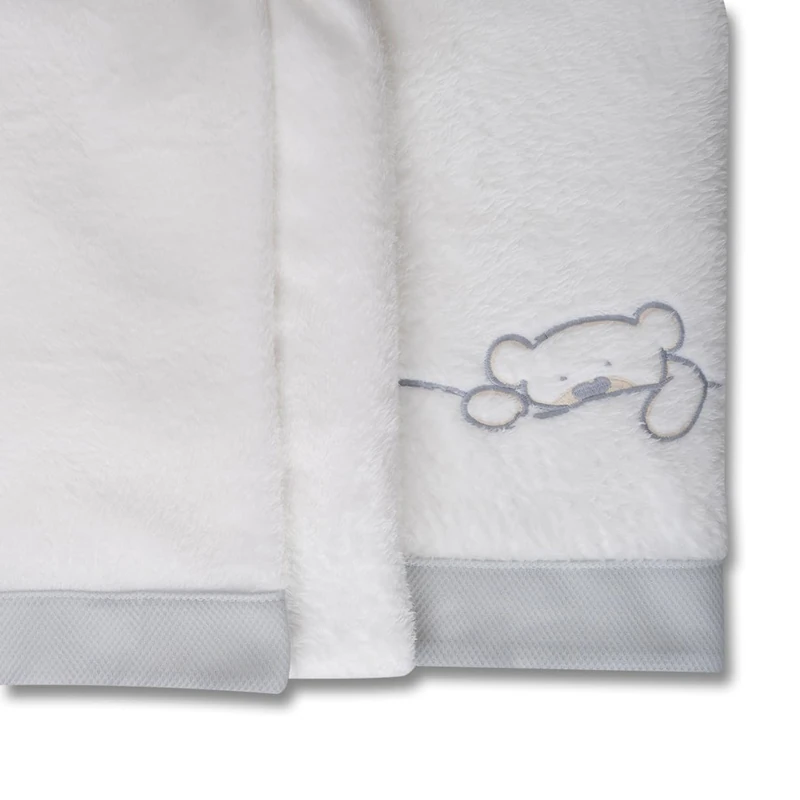 100% Coralina Bedding Set for Cots/Beds 70 x 140 cm, Warm, Hypersoft, Hypoallergenic, Includes Fitted Sheet, Top Sheet and Pillow Case (Sweet Bear)