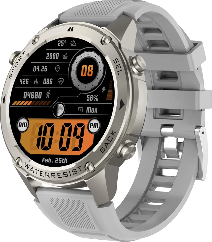 findtime GPS Smart Watch Running Watches, Military Smart Watches with Bluetooth Call Heart Rate Monitor Pedometer Step Counter, Barometer Altitude Compass Smartwatches for Android iOS Phones