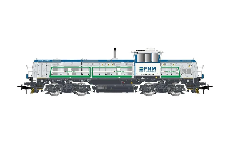 Rivarossi HR2924S FNM/Trenord, diesel locomotive Effishunter 1000, grey/blue/green, ep. VI, with DCC sound decoder Diesel Locomotive - Image 1