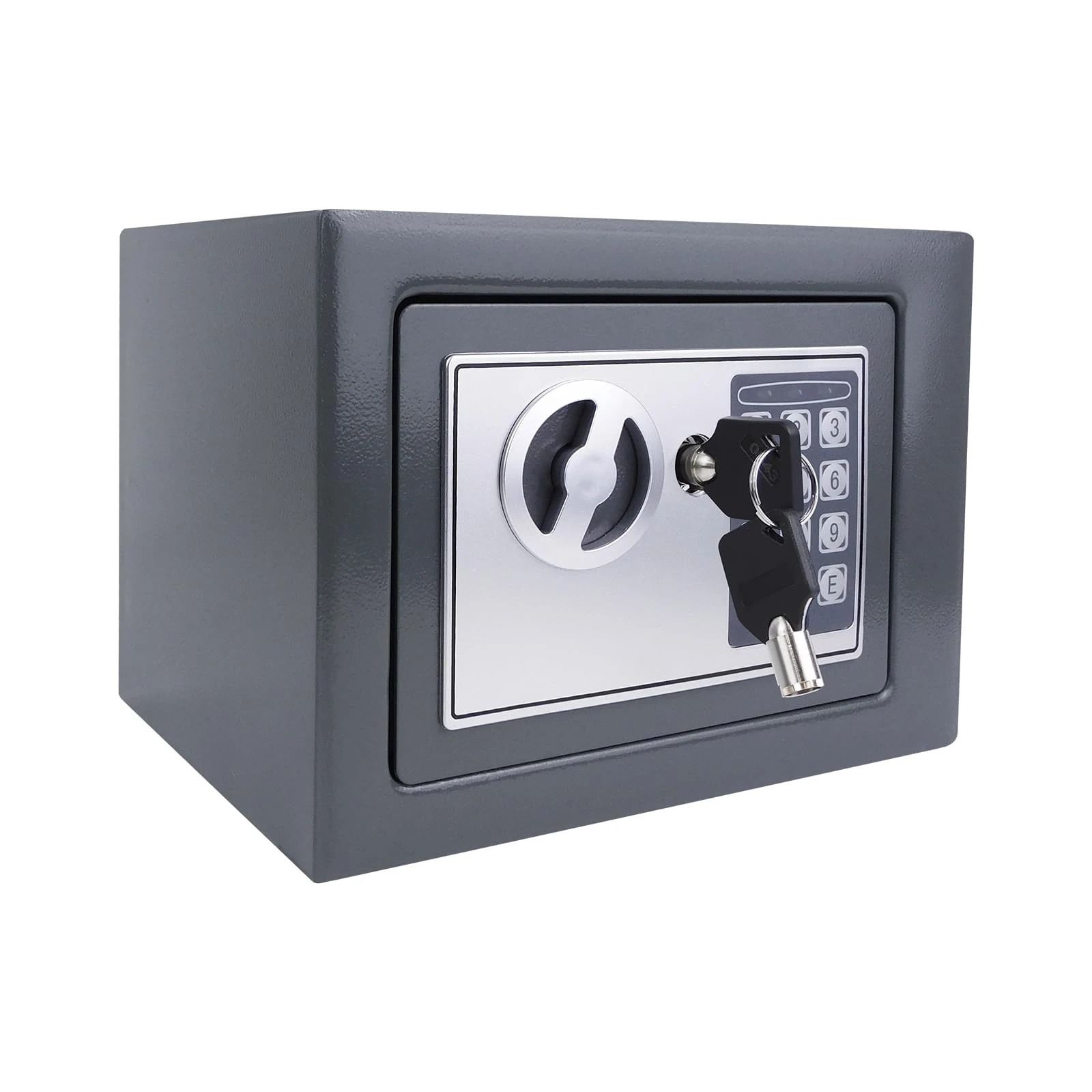 Safe 4.6 L Fireproof Waterproof Money Box Secure Digital Steel Safe Electronic High Security Home Office Money Safety Box Gray