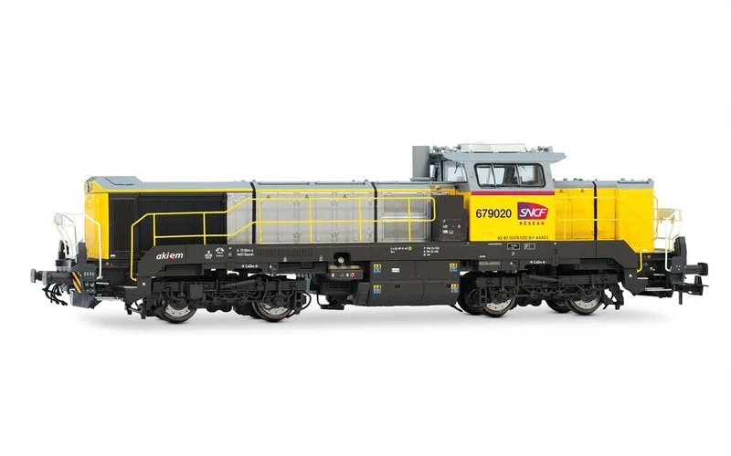 Jouef HJ2439S SNCF Réseau DE 18 diesel locomotive yellow-grey livery ep VI with DCC sound Diesel Locomotive