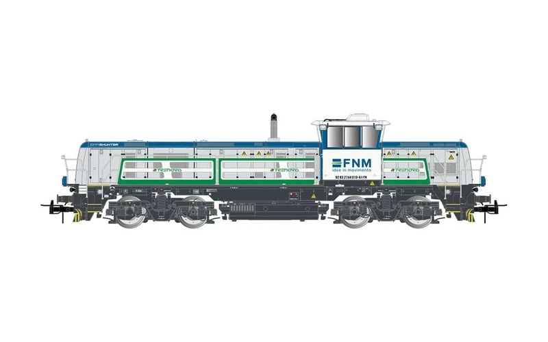 Rivarossi HR2924 FNM/Trenord, diesel locomotive Effishunter 1000, grey/blue/green, ep. VI Diesel Locomotive