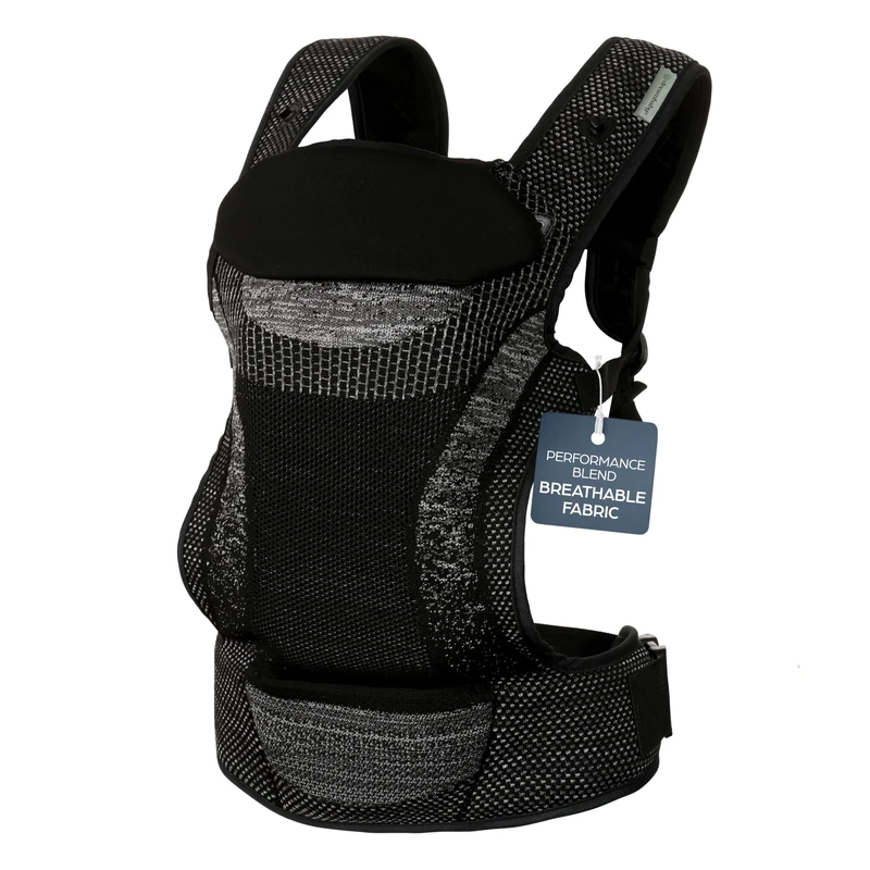 Dreambaby Inspire 3-Position Baby Carrier Newborn to Toddler, 8-33lb Front & Backpack Style Infant Carrier, Breathable Knit Fabric, Comfortable Head Support, Built in Storage Bag for Parents On the Go