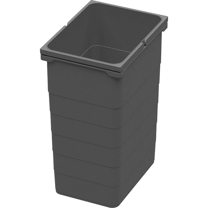 NINKA Eins2fünf 5142.90 42514 Rubbish Bin 26 L with Practical Handle Plastic Dark Grey Lava