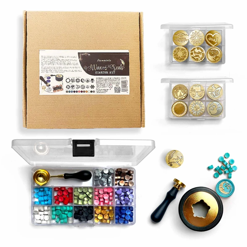 Stamperia Wax and Seal Set, Multicoloured, 22 x 30 x 6 cm