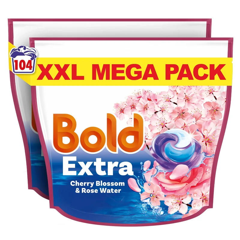 Bold Platinum Cherry Blossom Pods 104 washes (52x2) (new)
