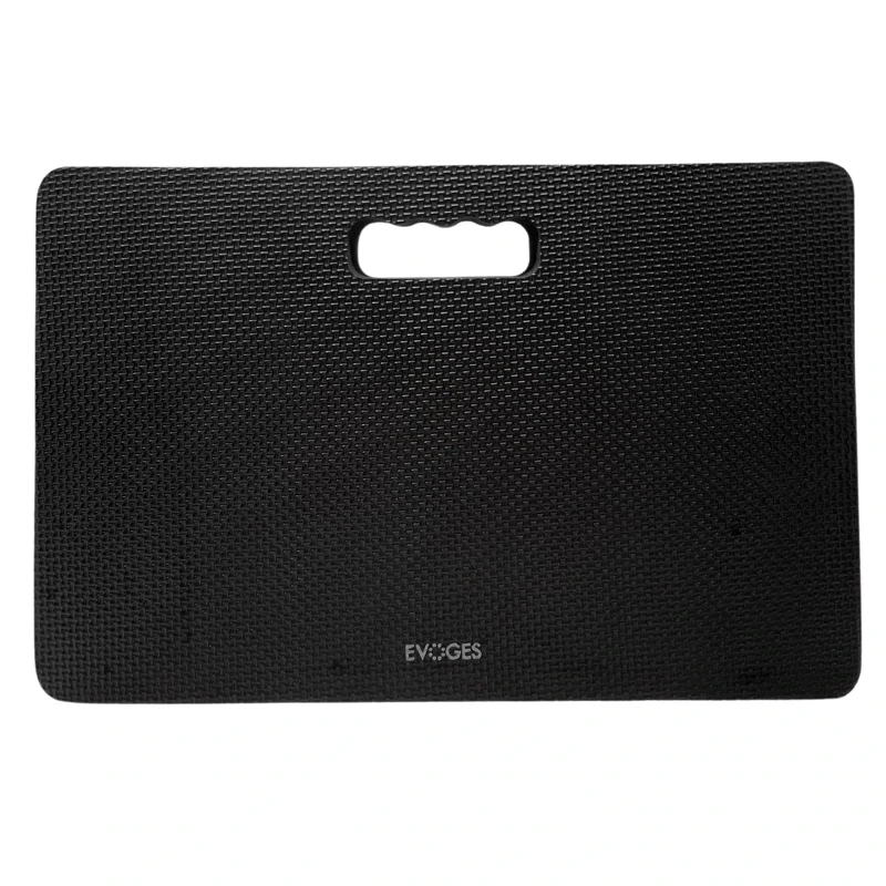 EVOGES 43x28x4cm Foam Kneeling Pad, Water Resistant, High Density Foam Cushion for Gardening, Exercise, Household Tasks, Automotive, Sports, Physiotherapy, Construction and Maintenance (2, Black)