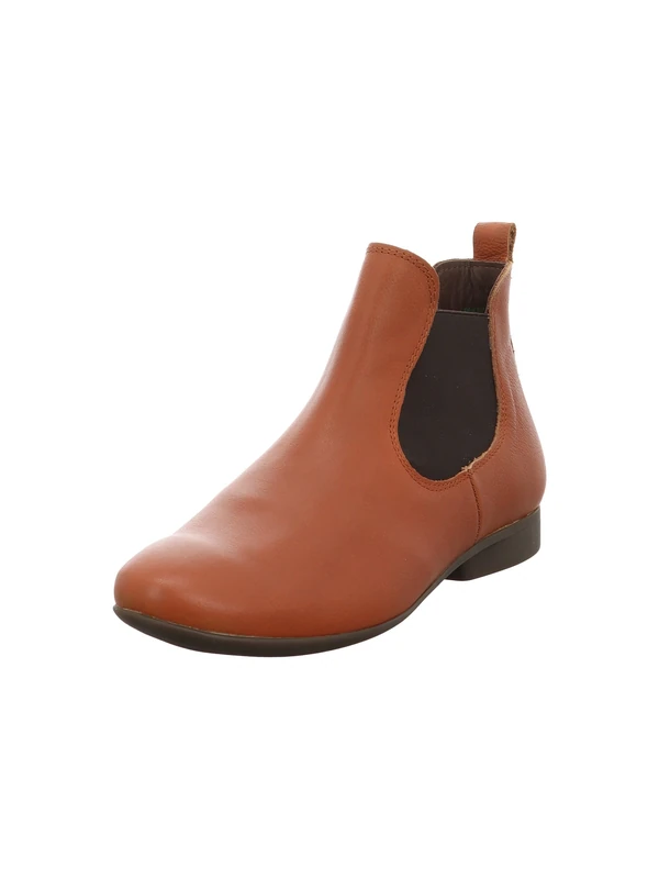 Think! Women's Guad2 Chrome Free Tanned Sustainable Chelsea Boot Ankle Boots, Cognac 3180, 6.5 UK