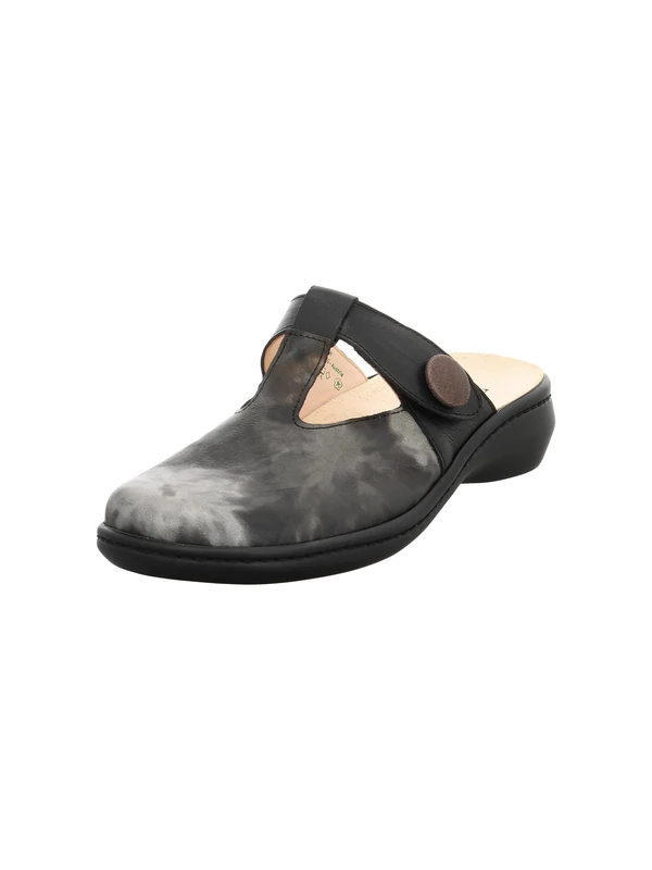 Think! Women's Camilla Damen Lederfutter Clogs, Black Estate 9000, 4 UK - Image 1