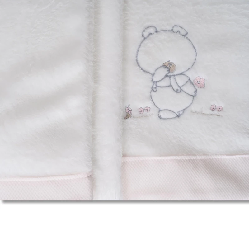 Babyline Extra Soft Coral Winter Bed Sheets 50 x 80 cm Ideal for Winter (Bottom Sheet+Countertop+Pillow Case) (Pepo Pink) - Image 1