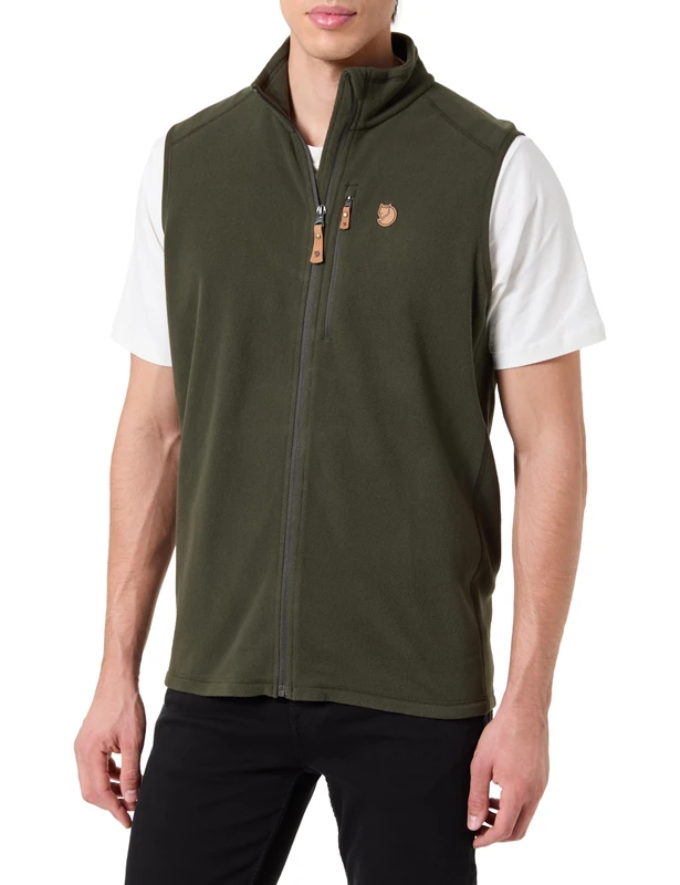FJALLRAVEN 12600244-662 Övik Lite Fleece Vest M Sports vest Men's Deep Forest Size M