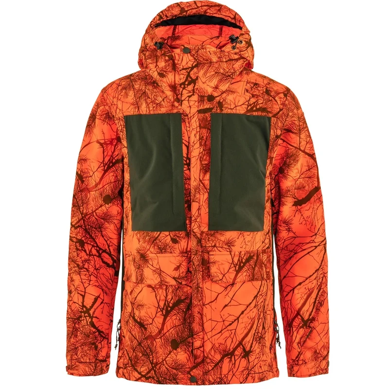 FJALLRAVEN 90170-261-662 Lappland Hybrid Jacket M Jacket Men's Orange Multi Camo-Deep Forest Size S