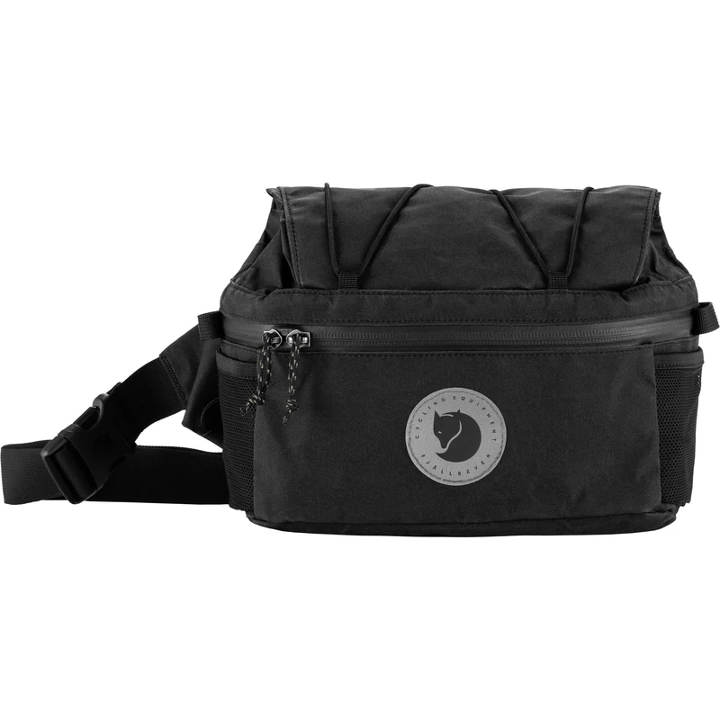FJALLRAVEN 23200315-550 Hoja Expandable Hip Pack Sports pouch Unisex Black Size OneSize