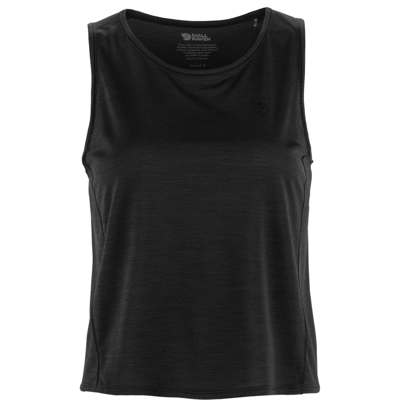 FJALLRAVEN Women's Abisko Lite Tank W Vest, Black, L