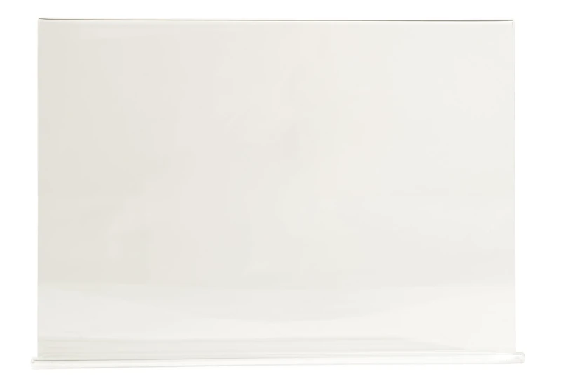 Exacompta - Ref 84159D - Box of 10 Horizontal Straight Display Holders A4 - Dimensions D 30 x W 5.5 x H 21.5 cm - PMMA (Acrylic) for Photos, advertisements, menus Restaurants, Hotels - Crystal