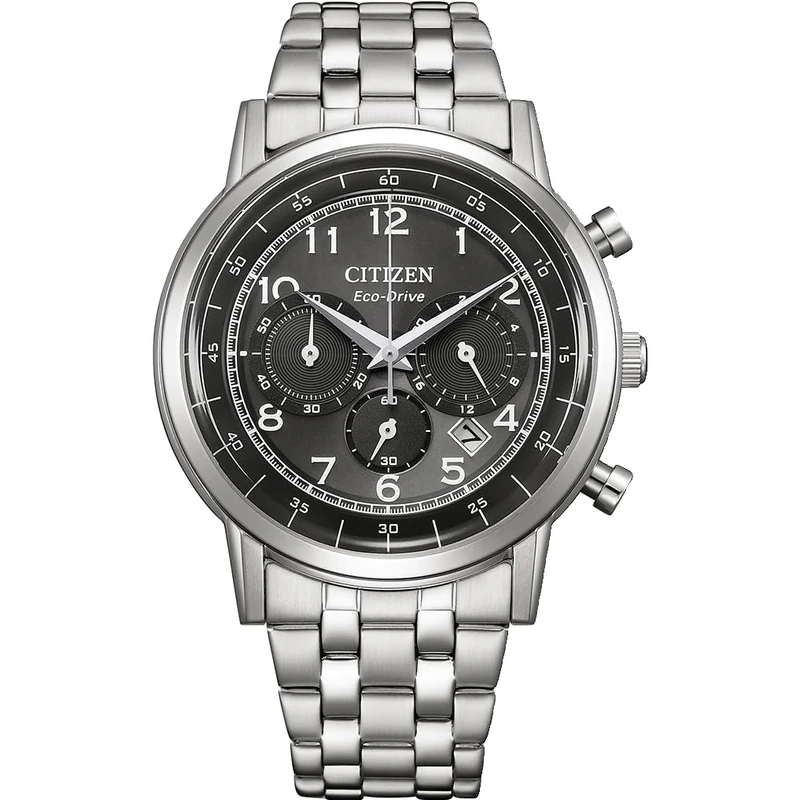 Citizen Men's Chronograph Eco-Drive Watch with Stainless Steel Strap CA4630-53E