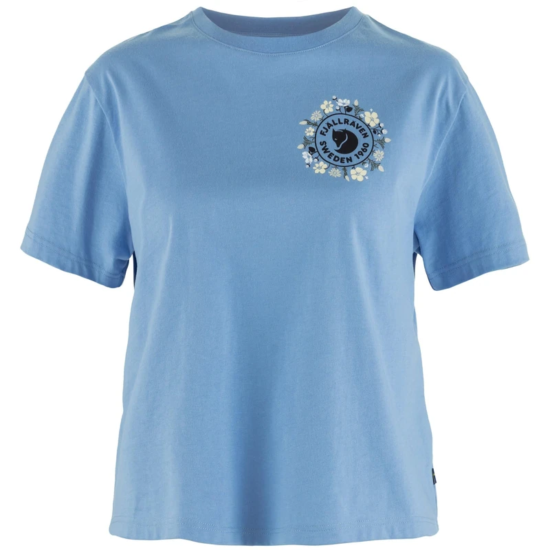 FJALLRAVEN Women's Fjällblomster Logo T-Shirt W, Ultramarine, XS