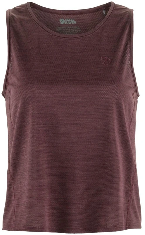 FJALLRAVEN Women's Abisko Lite Tank W Vest, Port, L