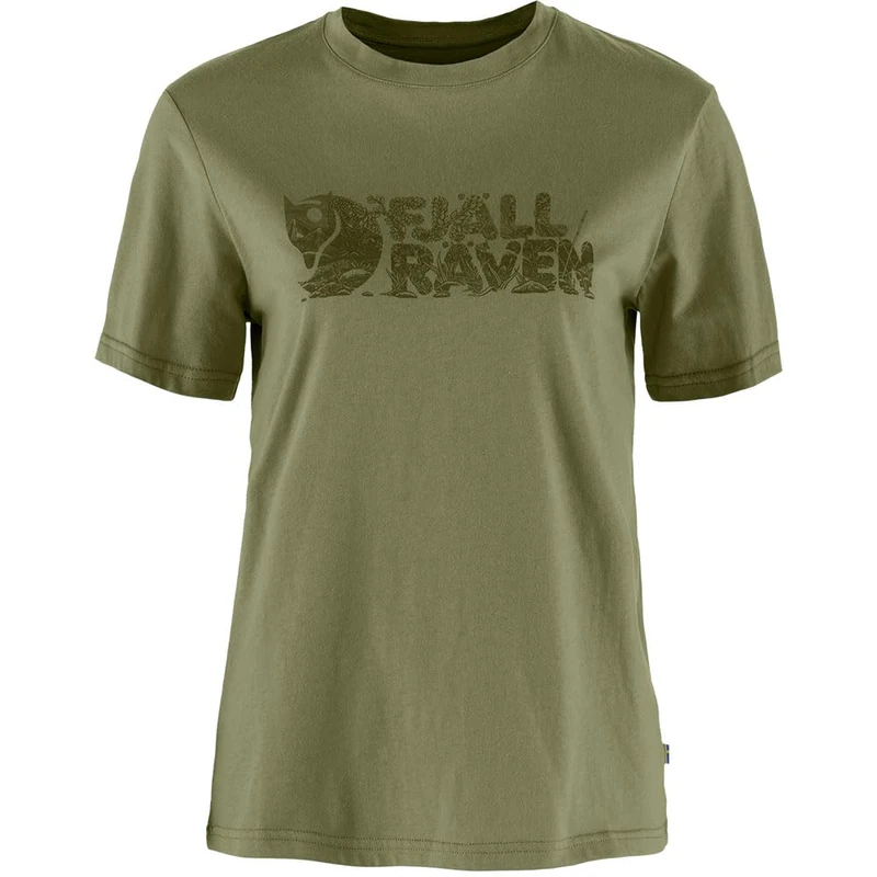 FJALLRAVEN 14600165-620 Lush Logo T-Shirt W T-Shirt Women's Green Size M - Image 1