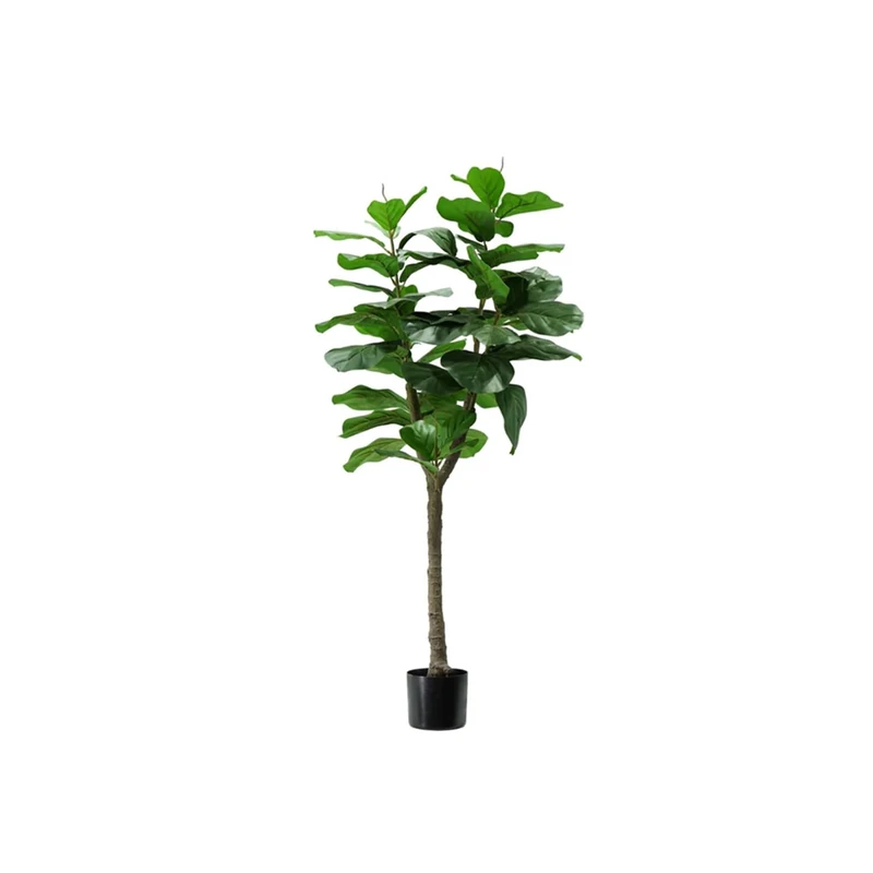 Avilia Artificial Ficus Lyrata Polyethylene, Green, 1 cm