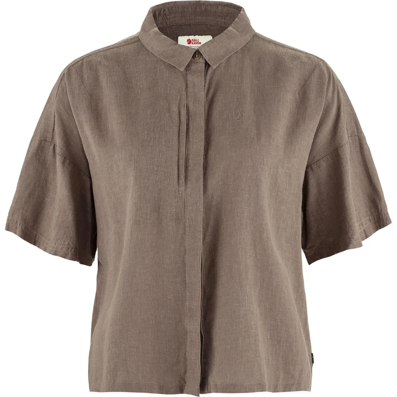 FJALLRAVEN 14600200-244 Övik Hemp Camp Shirt SS W T-Shirt Women's Suede Brown Size M