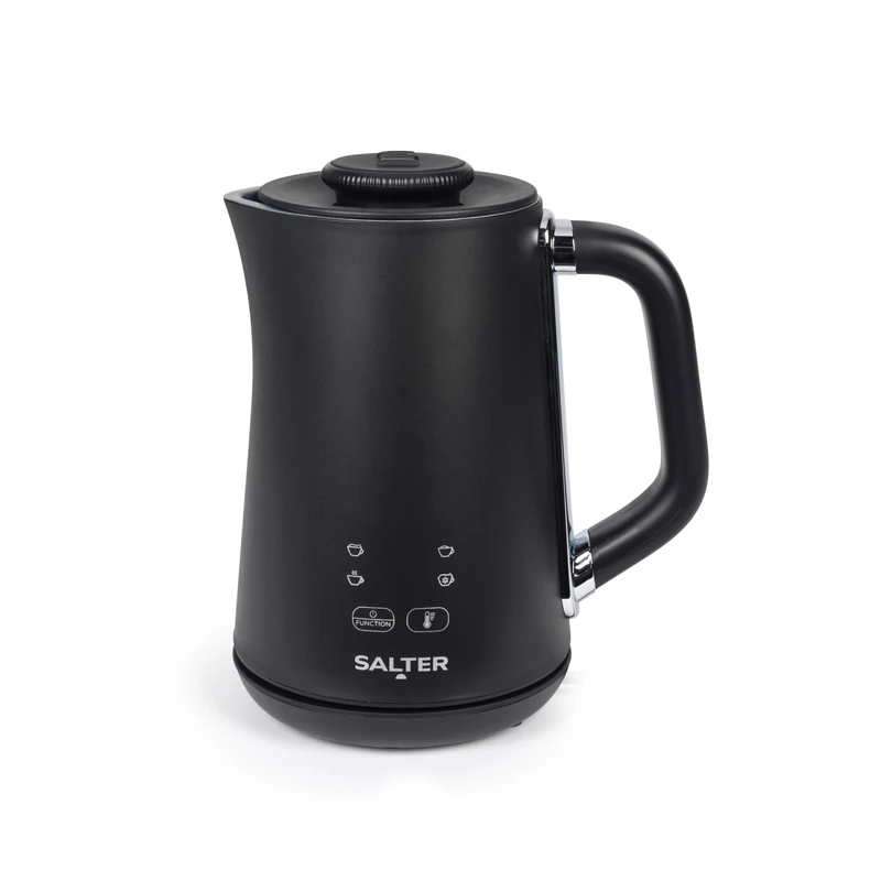 Salter Chocolatier to Share 4-in-1 Hot Chocolate Maker – Automatic Milk Frother, Heater & Foamer, 500ml Heating Capacity, PFAS-Free Coating, Temperature Control Dial, 360° Swivel Base, 500W