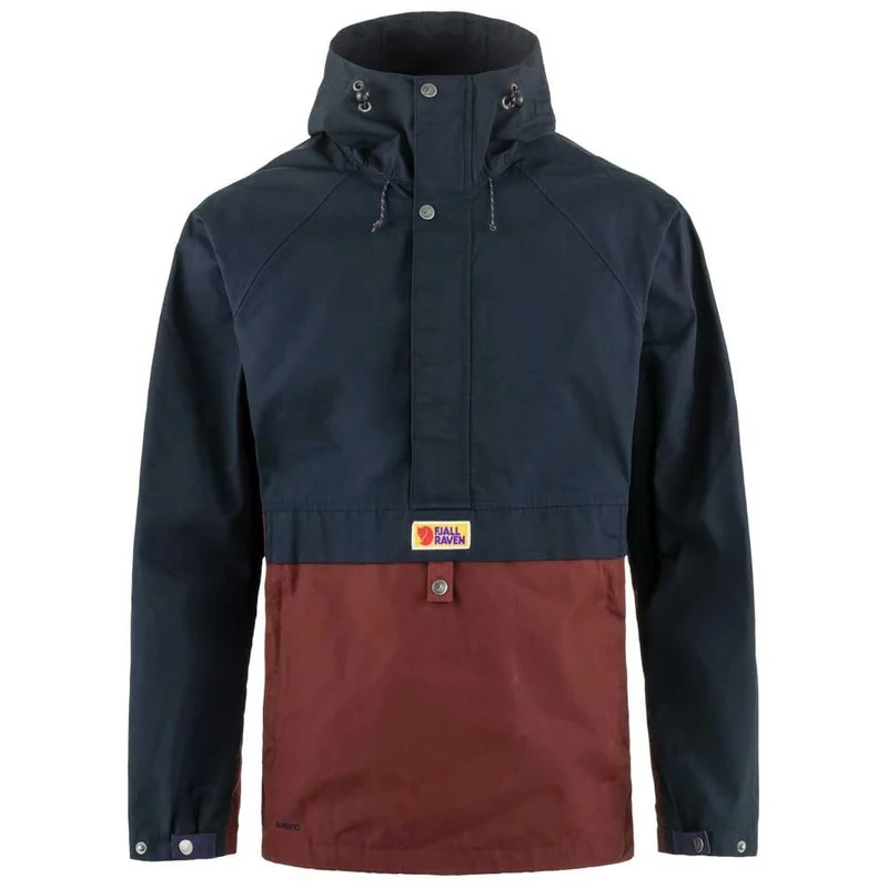 FJALLRAVEN 87008-555-352 Vardag Anorak M Jacket Men's Dark Navy-Maroon Size XL