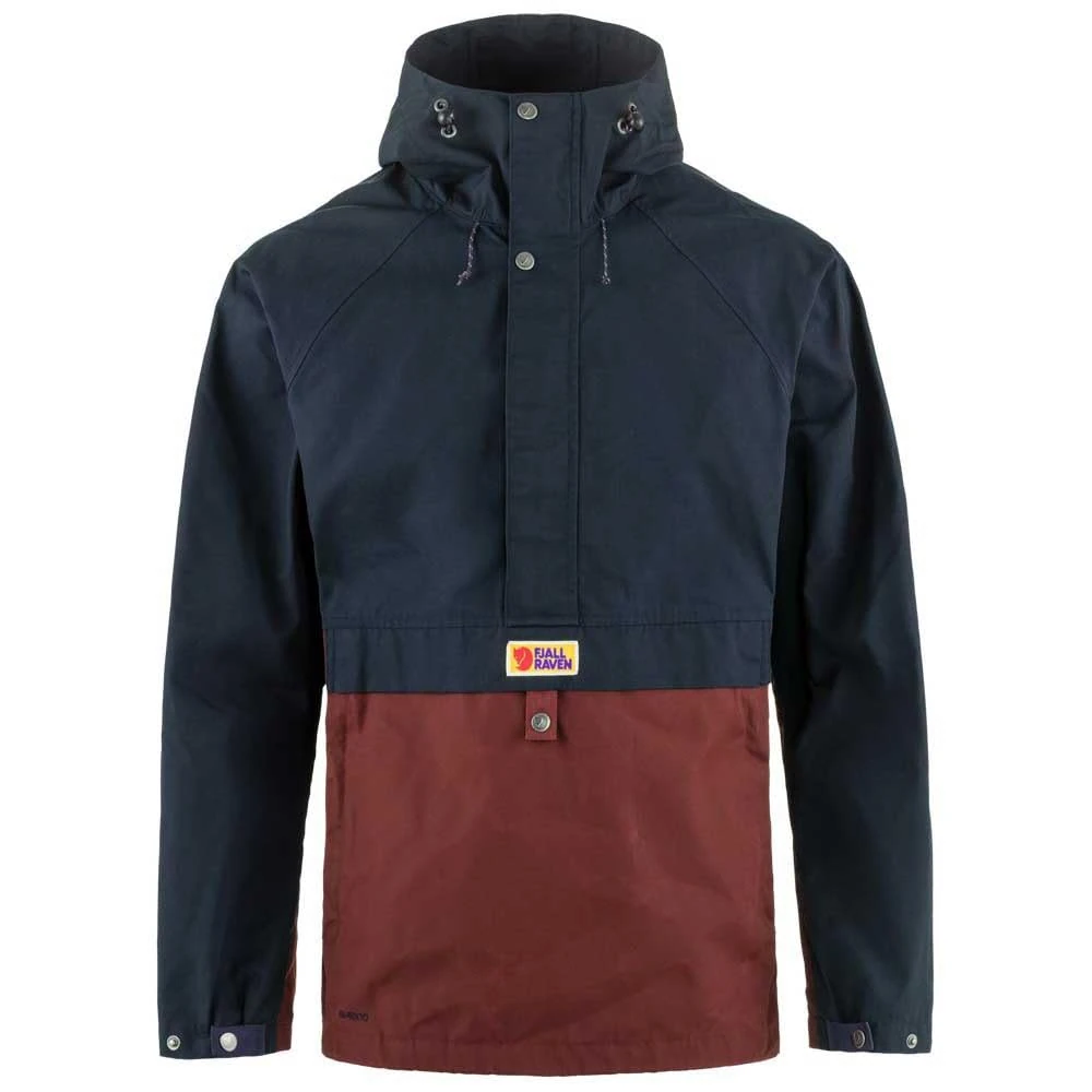 FJALLRAVEN 87008-555-352 Vardag Anorak M Jacket Men's Dark Navy-Maroon Size M