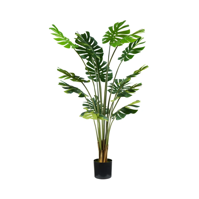 Avilia Artificial Monstera Plant with 16 Leaves, 170cm, Natural Moss Pot, Perfect for Indoor Use, Fake Large Plant for Living Room, Realistic Indoor Artificial Plant