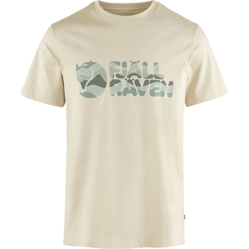 FJALLRAVEN Men's Multicolor Logo T-Shirt M, Chalk White, M