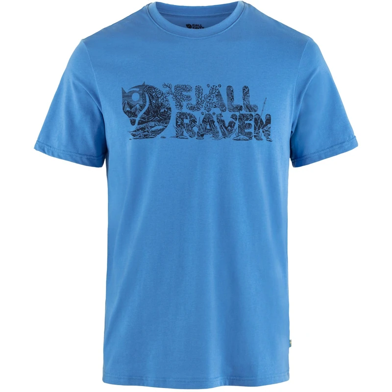 FJALLRAVEN 12600219-525 Lush Logo T-Shirt M T-Shirt Men's UN Blue Size L - Image 1