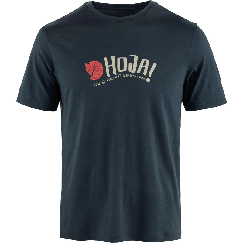 FJALLRAVEN 12600252-555 Hoja Wool T-Shirt M T-Shirt Men's Dark Navy Size L - Image 1