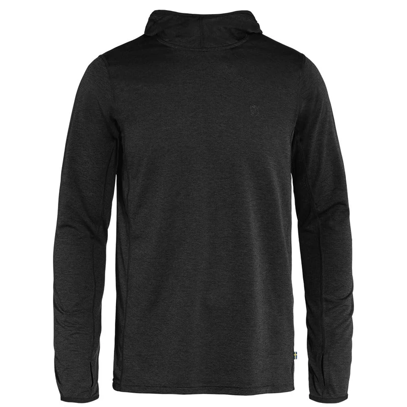 FJALLRAVEN 87199-550 Abisko Sun-hoodie M Sweatshirt Men's Black Size L