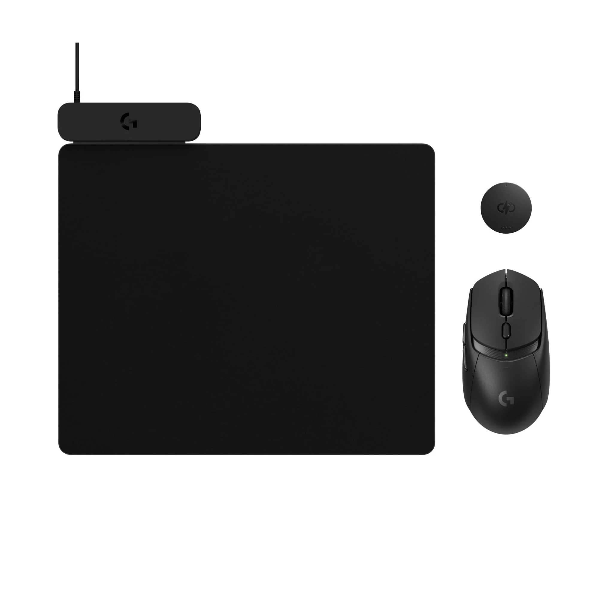 Logitech G309 LIGHTSPEED Wireless Gaming Mouse + POWERPLAY 2 Wireless Charging System, unlimited charge, lightweight wireless gaming mouse at 68 g, LIGHTFORCE hybrid switches, for PC/Mac