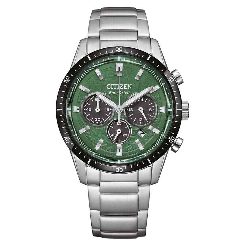 Citizen Men's Chronograph Eco-Drive Watch with Stainless Steel Strap CA4624-56X