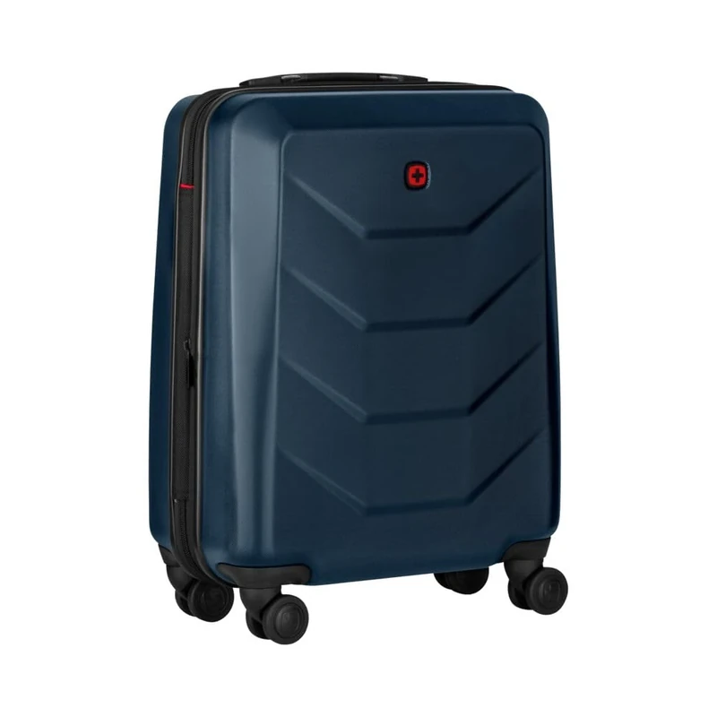 Wenger Motion Carry-On Hardside Case, Hand Luggage, Trolley, 36 (43) l, Safety Lock, Women Men, Travel Holiday, Blue, 653632