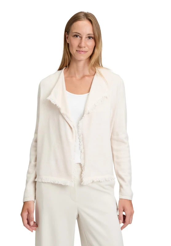 Betty Barclay 5282/1026 Cardigan Sweater, Light Beige, 44 for Women, Light Beige, 16