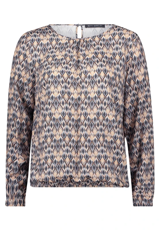 Betty Barclay Women's Blouse, Grey/Beige, 16