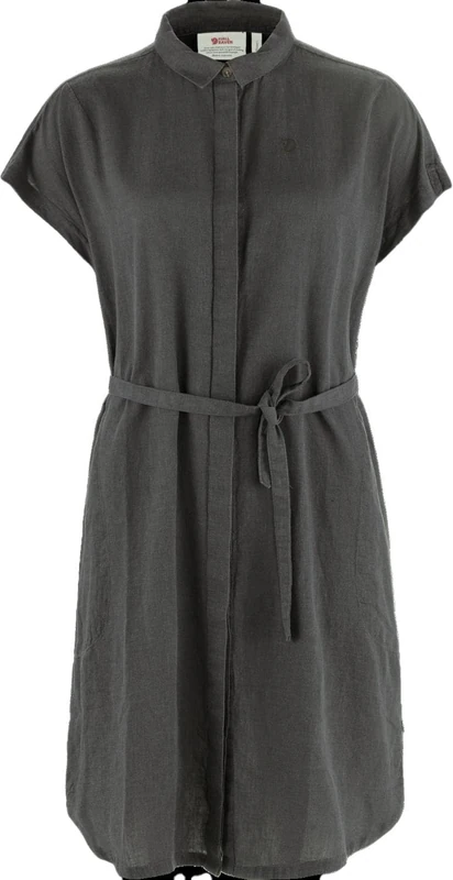 FJALLRAVEN Women's Övik Hemp Dress W, Dark Grey, XL