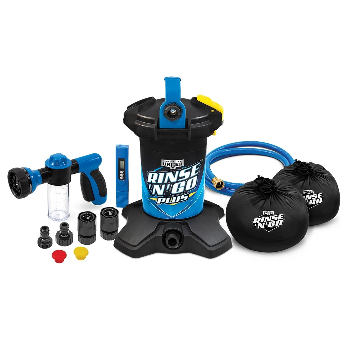 Unger Rinse ‘n Go Plus Spotless Car Wash System – Deionizing Car Cleaning Kit, Portable Car Detailing Set for Cars, RVs, Motorcycles, Solar Panels, and More